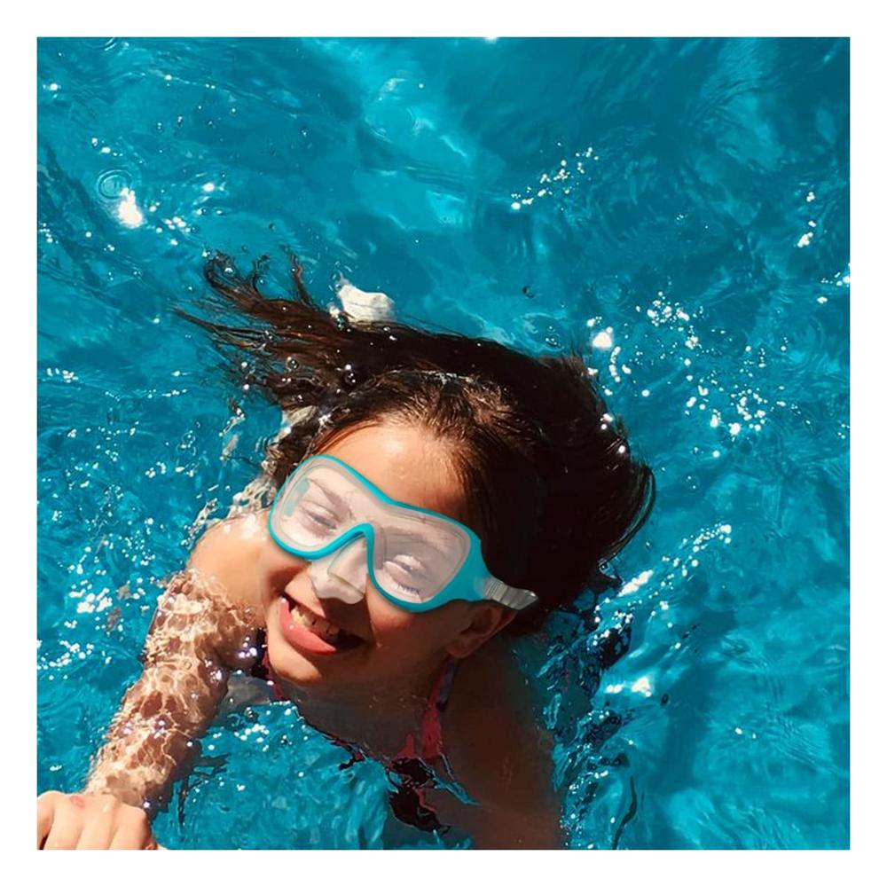 Antiparras de Buceo Celeste con Ajuste Comodo y Vision Clara Bajo el Agua