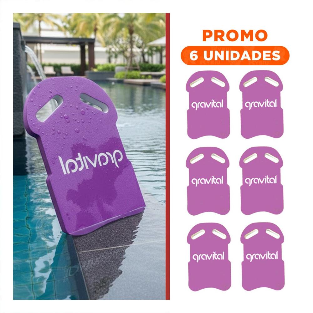 Pack6 Flotador Acuatico con Cintura para Practica Deportiva en Piscina Lila