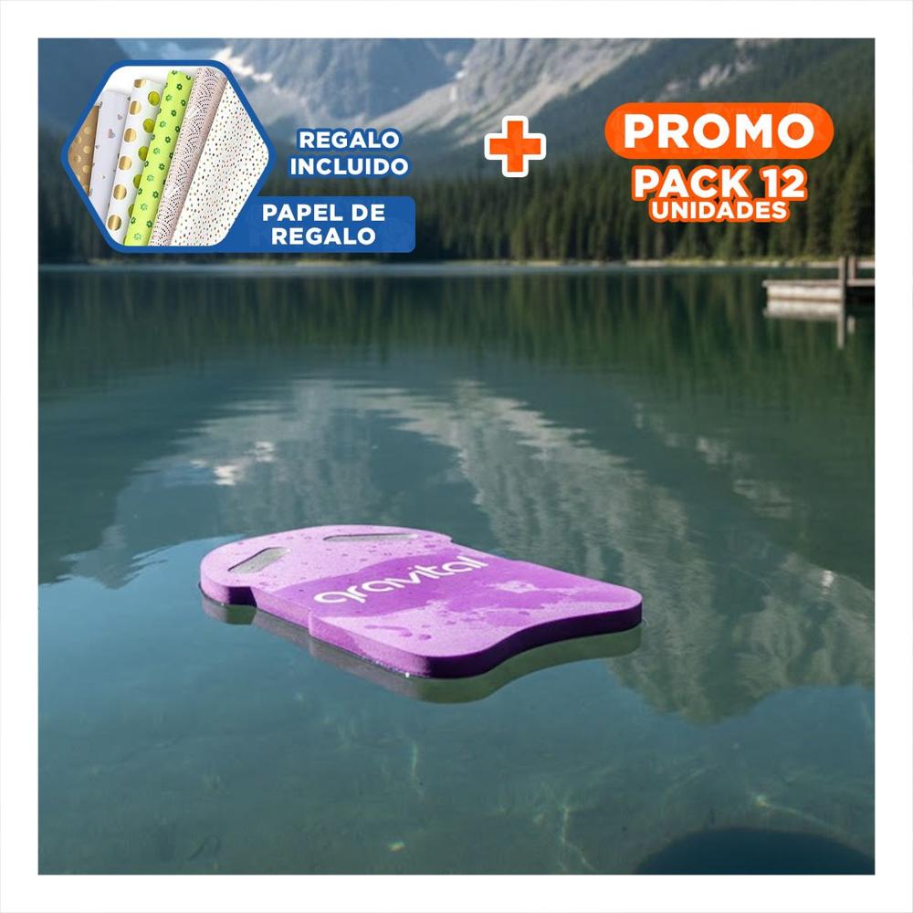 Pack12 Equipo de Natacion Lila con Cintura para Entrenamiento Acuatico Y+Papel Regalo