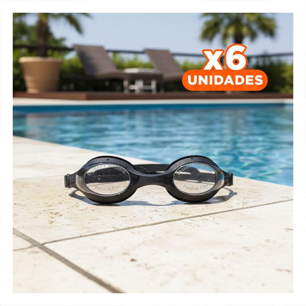 Pack6 Protector Visual de Natacion Negro para Piscina con Uso Frecuente Y+Regalo Sticker