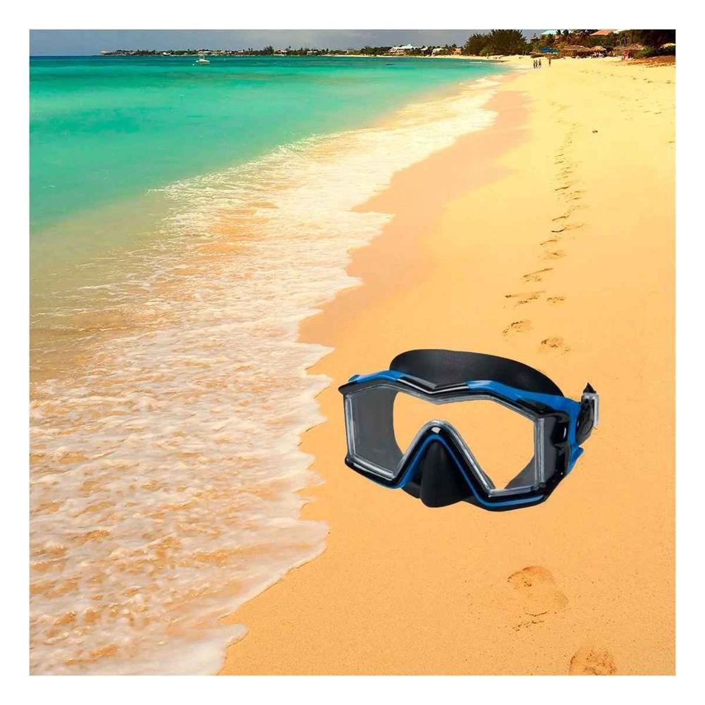 Lente Natacion Azul Amplio y Correa Ajustable para Piscina