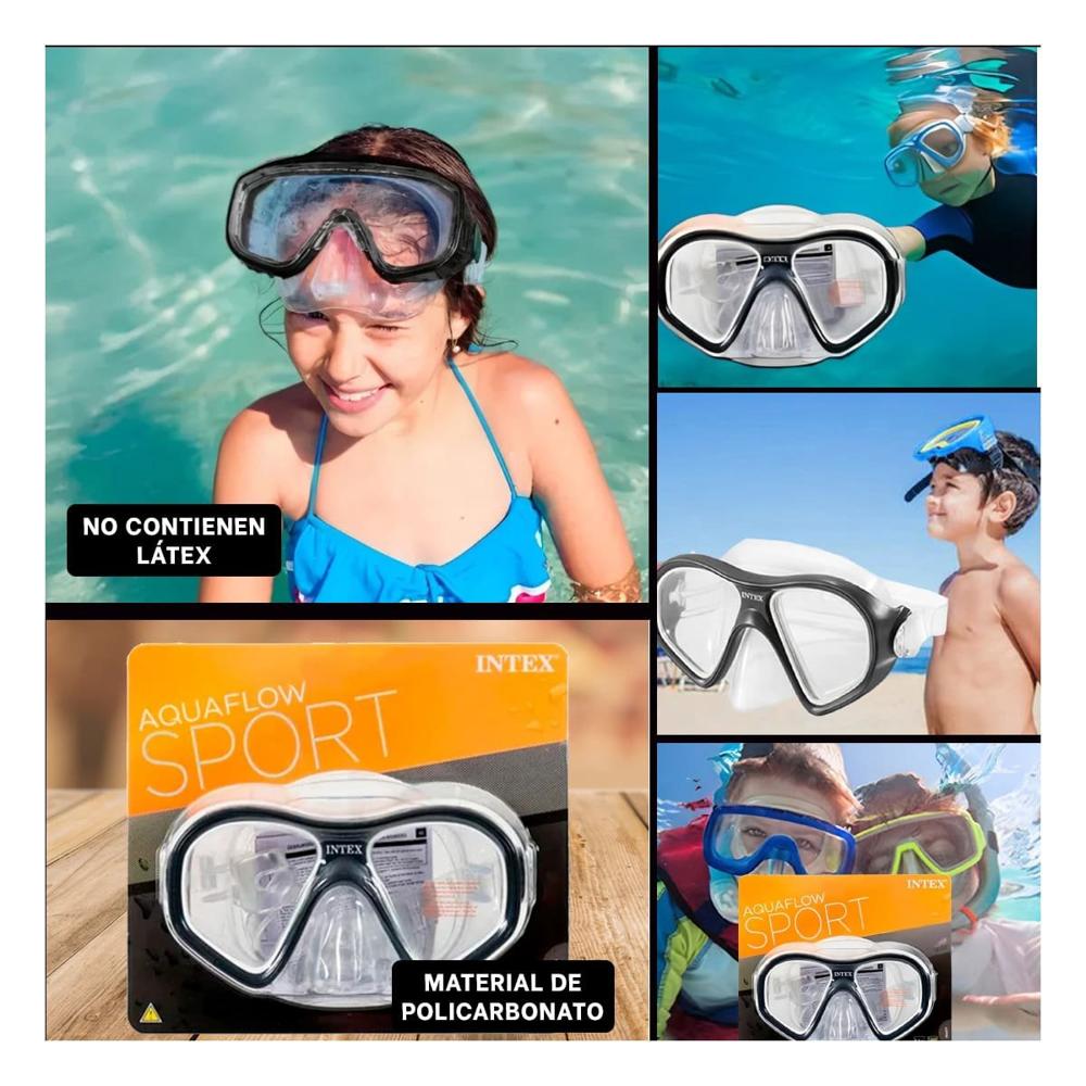 Antiparras de Buceo Unisex Negro con Vision Subacuatica y Uso Prolongado Y+Post It