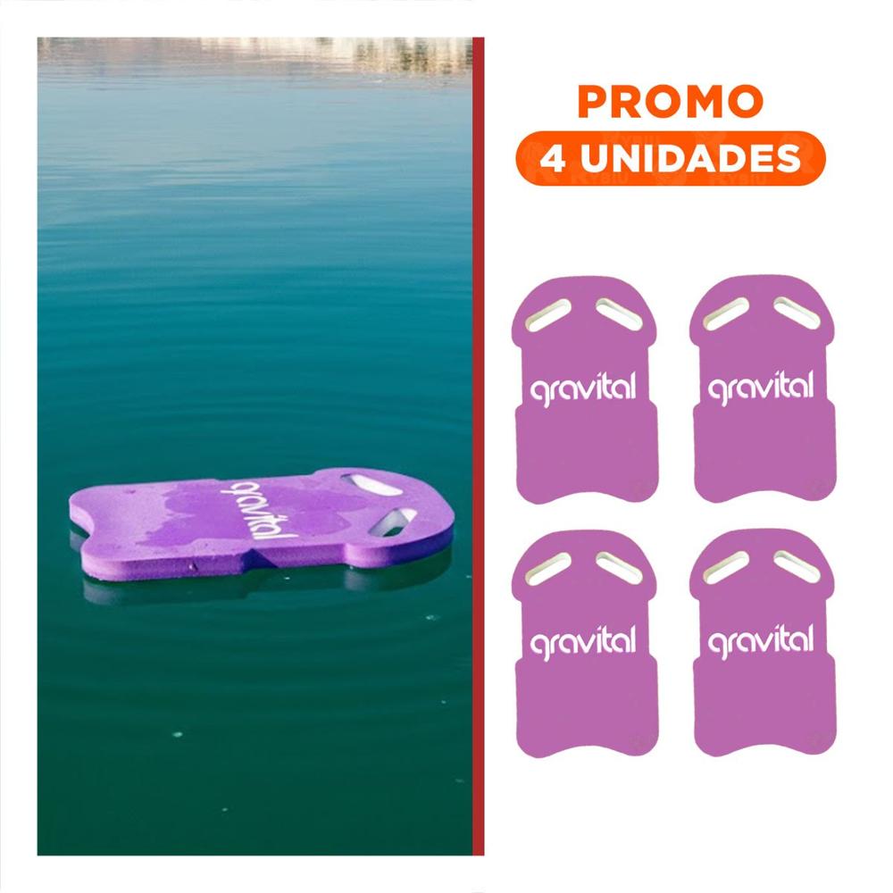 Pack4 Flotador Acuatico con Cintura para Entrenamiento de Natacion Color Lila Y+Regalo Sticker