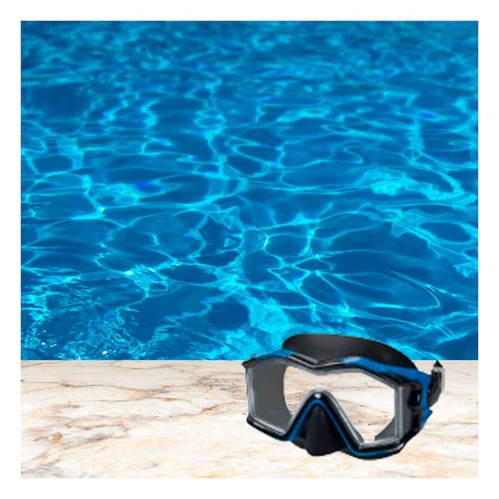 Anteojo Natacion Azul con Vision Clara y Correa Flexible Y+Ligas Regalo