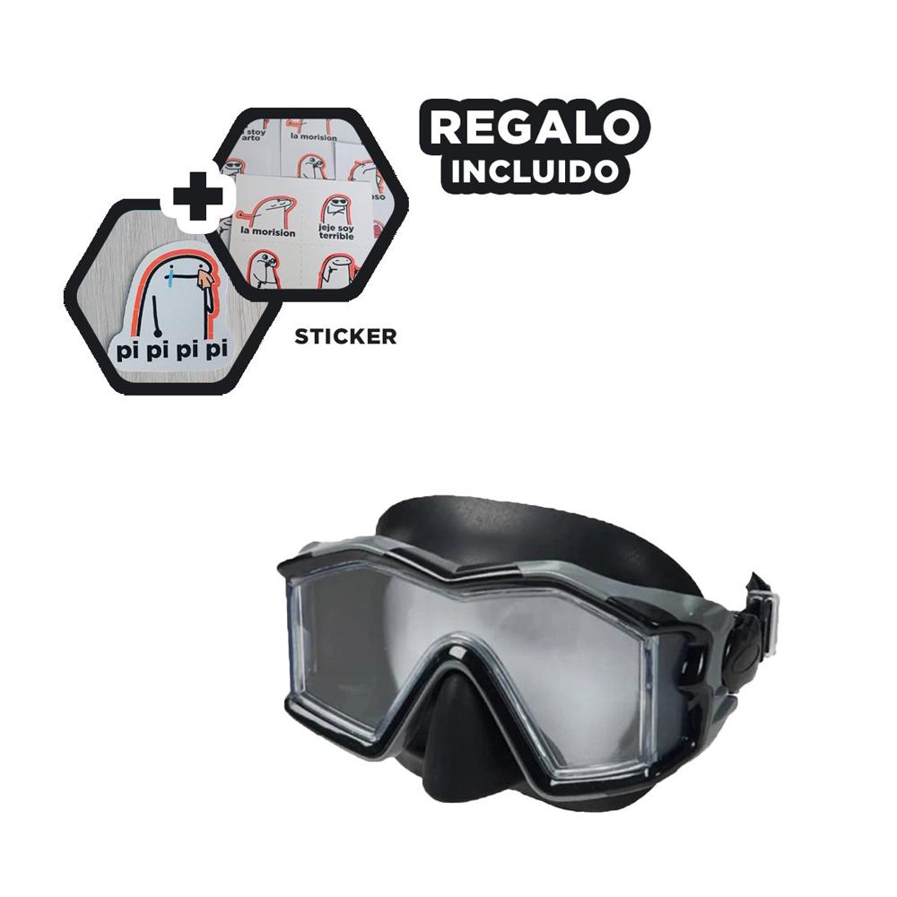 Lente Natacion Negro con Correa Flexible y 180 Grados Y+Regalo Sticker