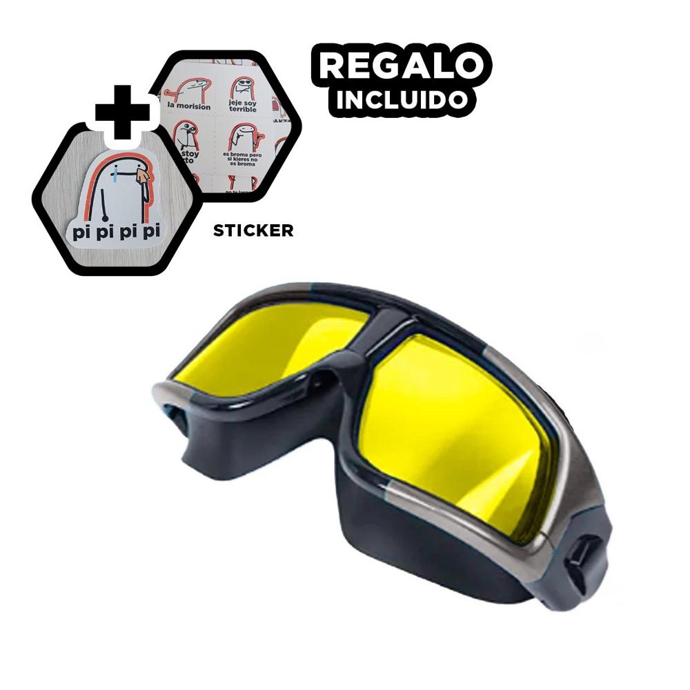 Gafas Natacion Vidrio Templado Negro con Diseno Ergonomico y Ajuste Firme Y+Regalo Sticker