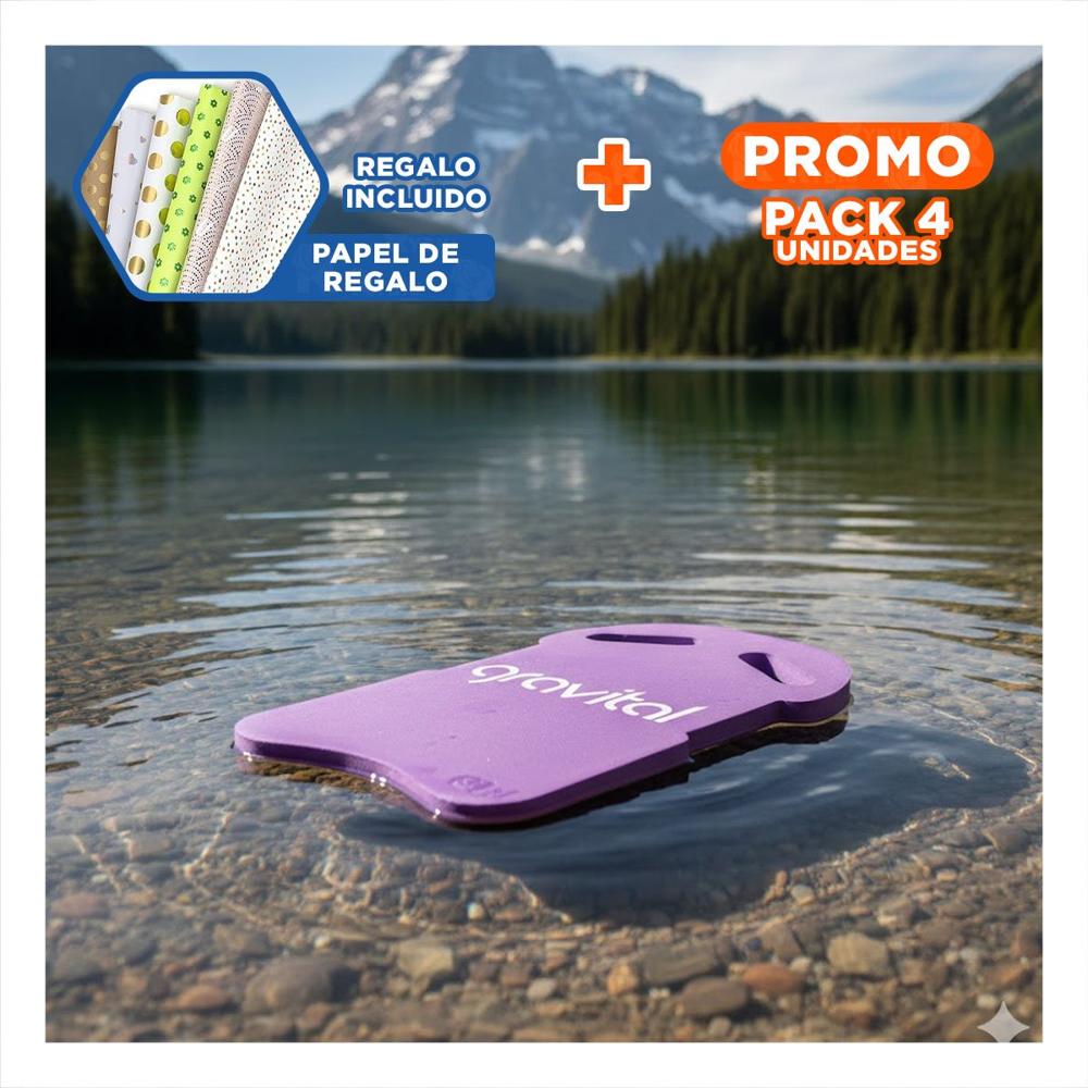 Pack4 Flotador de Natacion con Cintura para Entrenamiento Tecnico Acuatico Lila Y+Papel Regalo