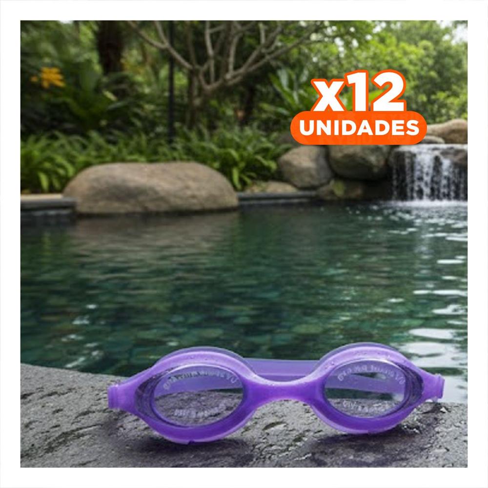 Pack12 Entrenamiento De Natacion Unisex Color Morado para Piscina y Playa