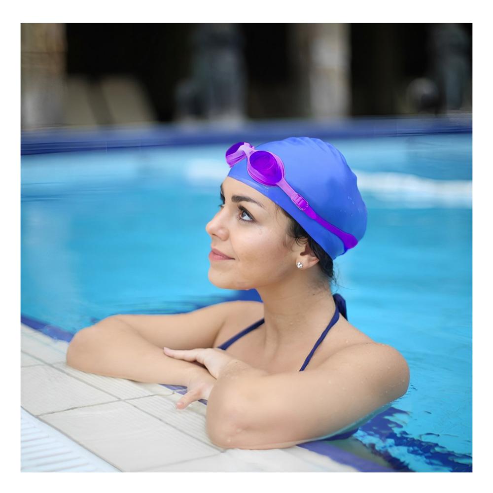 Antiparras De Natacion Unisex Color Morado Comodas para Piscina y Playa Y+Ligas Regalo