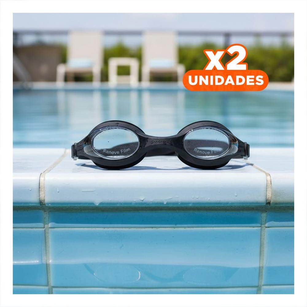 Pack2 Dispositivo Unisex Negro de Natacion para Piscina con Ajuste Ergonomico Y+Regalo Sticker