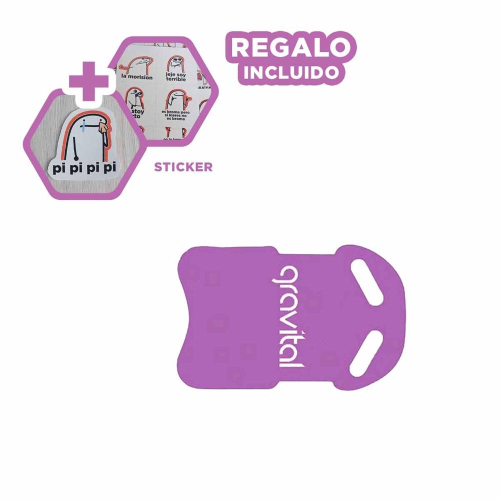 Tabla de Natacion con Cintura para Ejercicios de Patada en Piscina Lila Y+Regalo Sticker