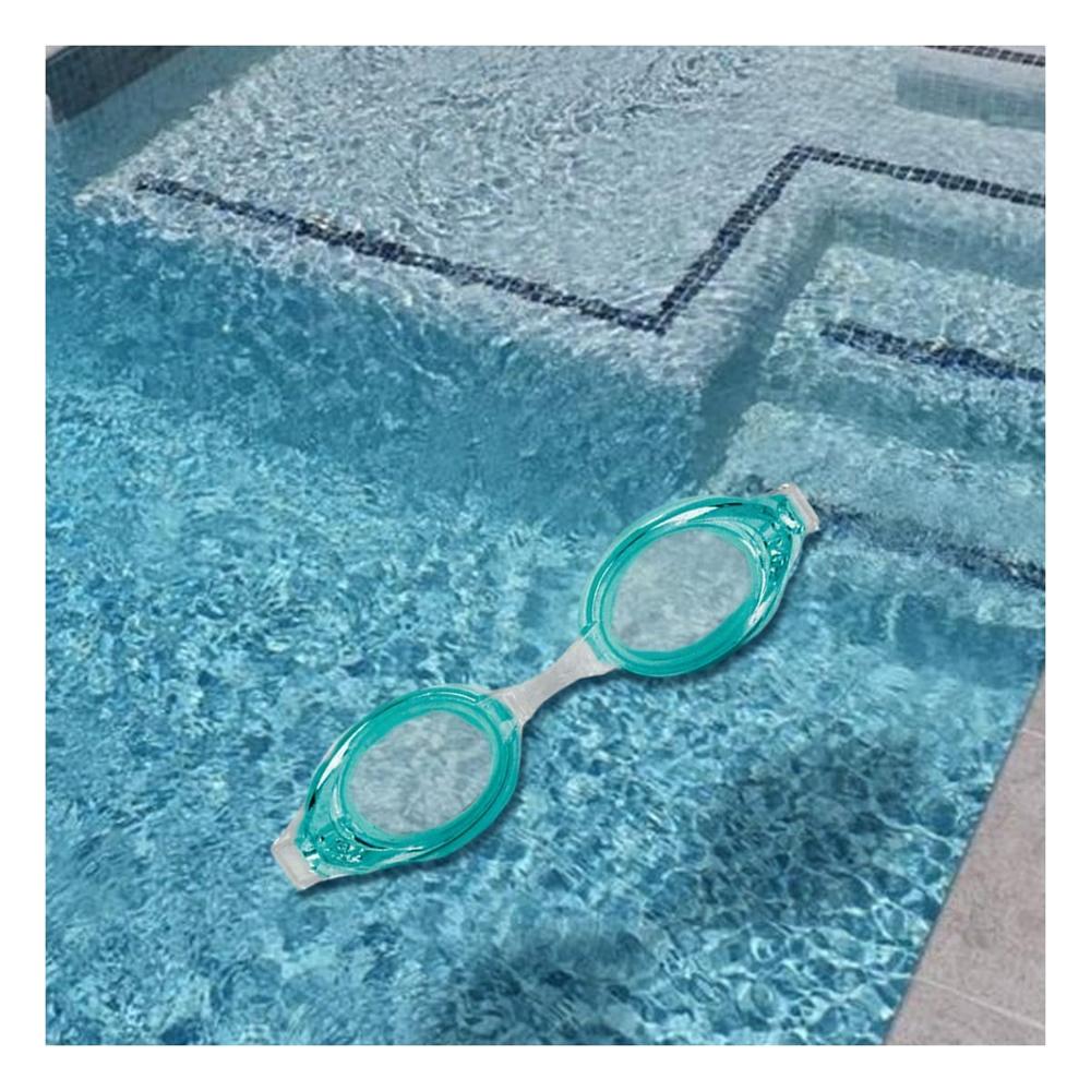 Gafas Natacion Verde con Lente Claro y Ajuste Rapido Y+Ligas Regalo