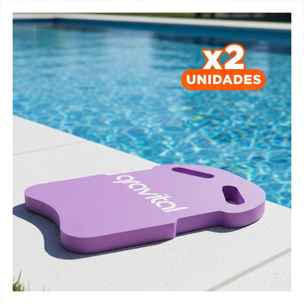 Pack2 Flotador de Natacion con Cintura para Ejercicios Acuaticos Color Lila Y+Regalo Sticker