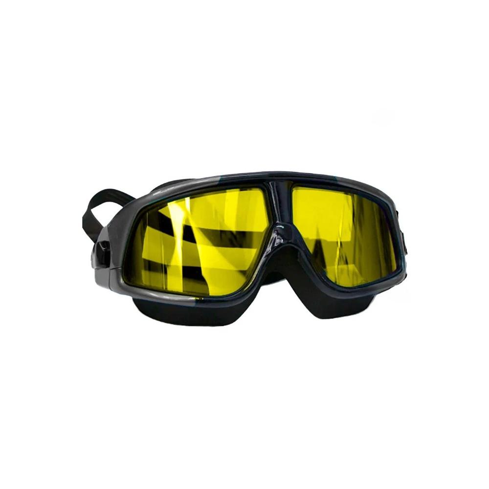 Antiparras Natacion Vidrio Templado Negro con Cierre Seguro y Uso Prolongado Y+Papel Regalo