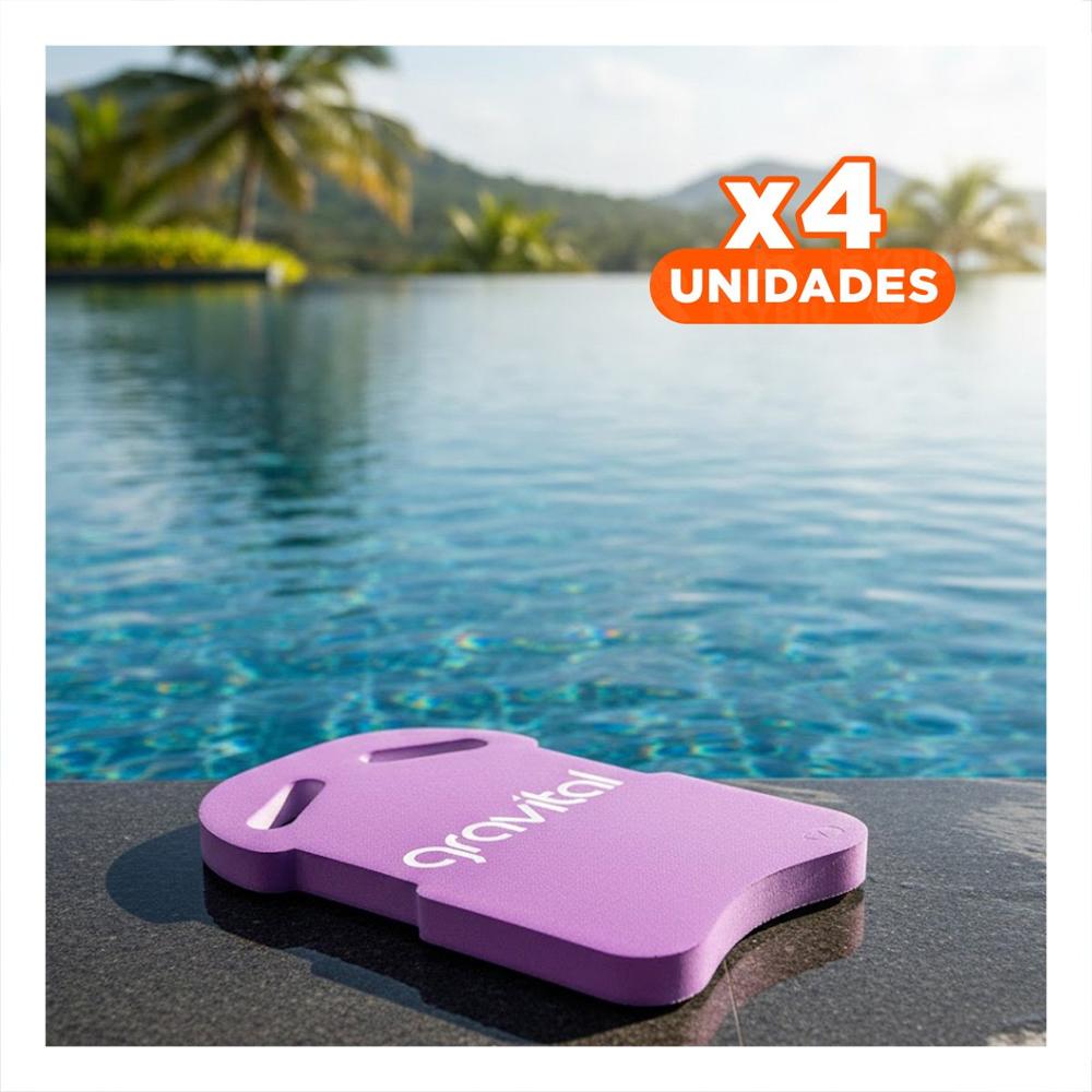 Pack4 Flotador de Natacion con Cintura para Uso Personal en Piscina Color Lila