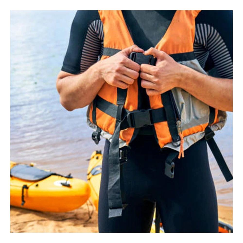 Chaleco Flotador MG-L50 Talla XL Anaranjado para Diversion en Agua Y+Ligas Regalo