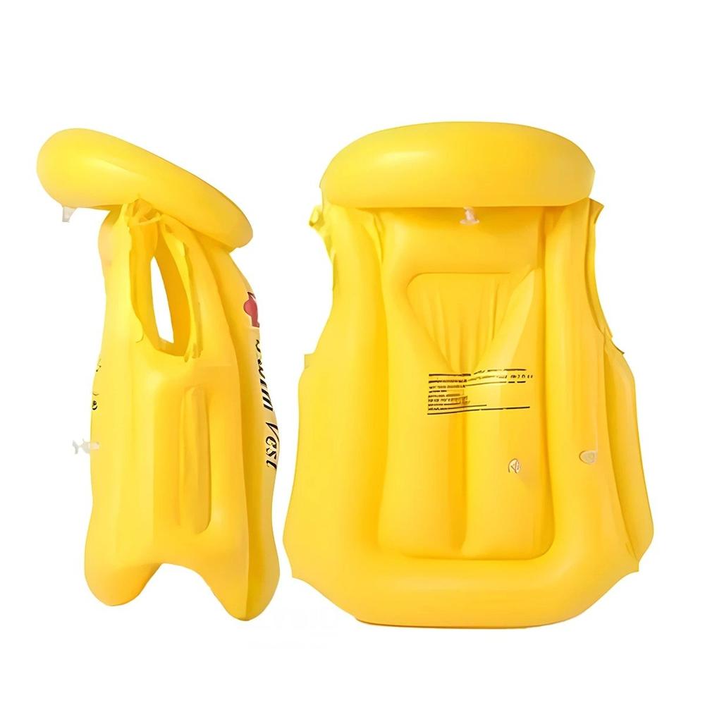 Flotador Infantil MG-4001A Amarillo Chaleco para Juegos en Piscina Y+Papel Regalo