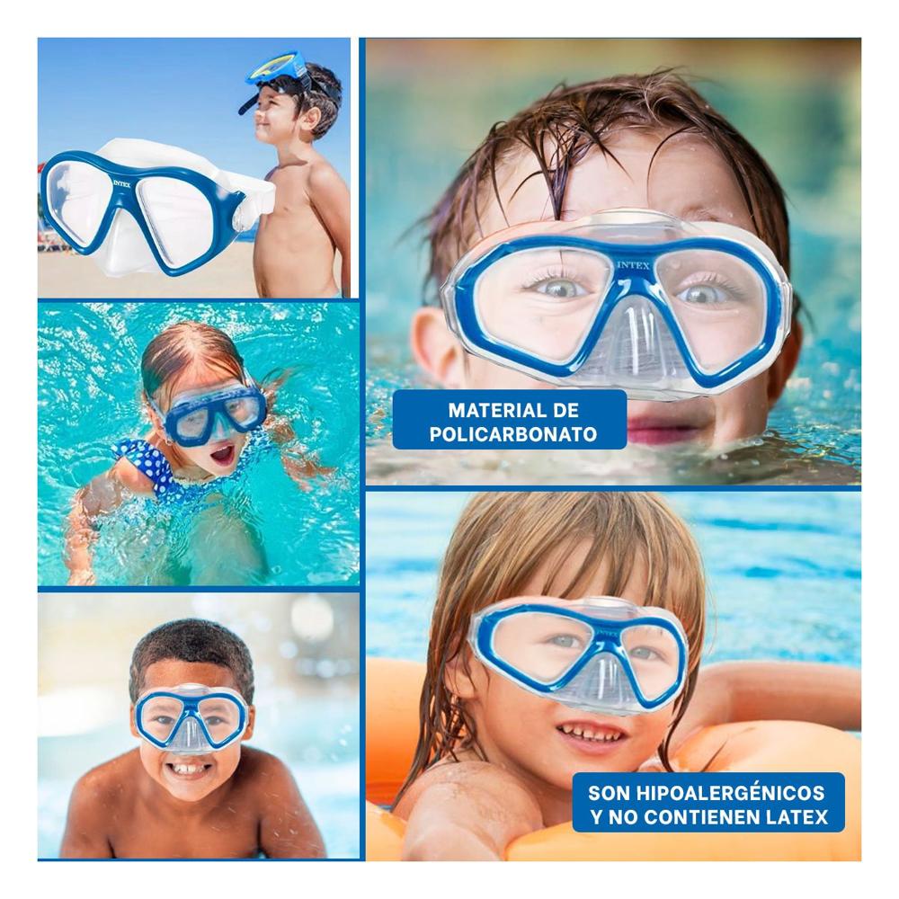 Oculares de Buceo Azul con Proteccion Ocular y Comodidad en Uso Acuatico Y+Post It