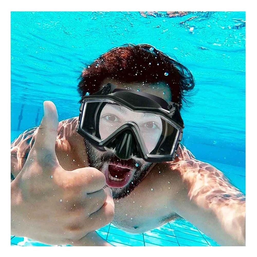 Lente Natacion Negro 180 Grados y Vision Amplia