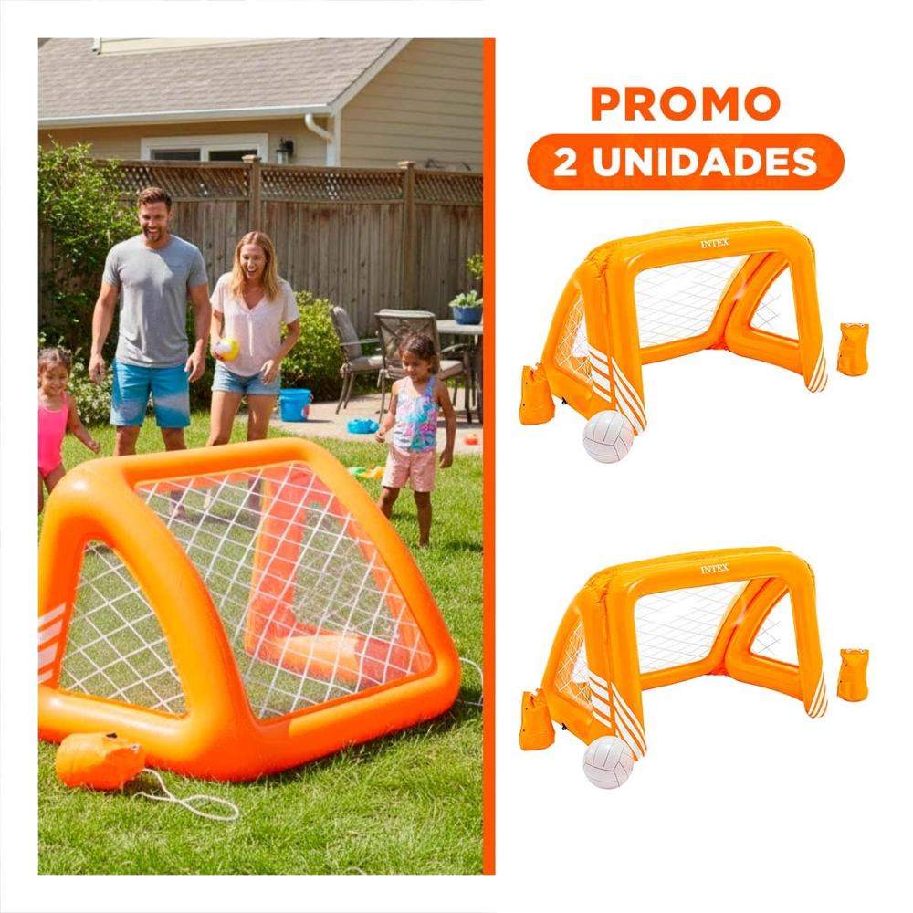 Pack2 Marco Inflable de Futbol para Actividades Deportivas Familiares Y+Regalo Sticker