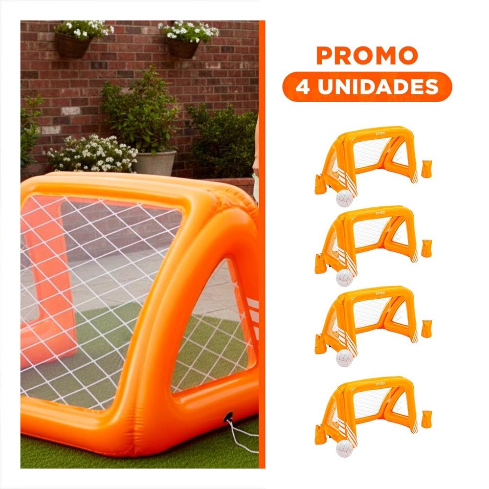 Pack4 Arco Deportivo Inflable para Practicar Futbol con Amigos