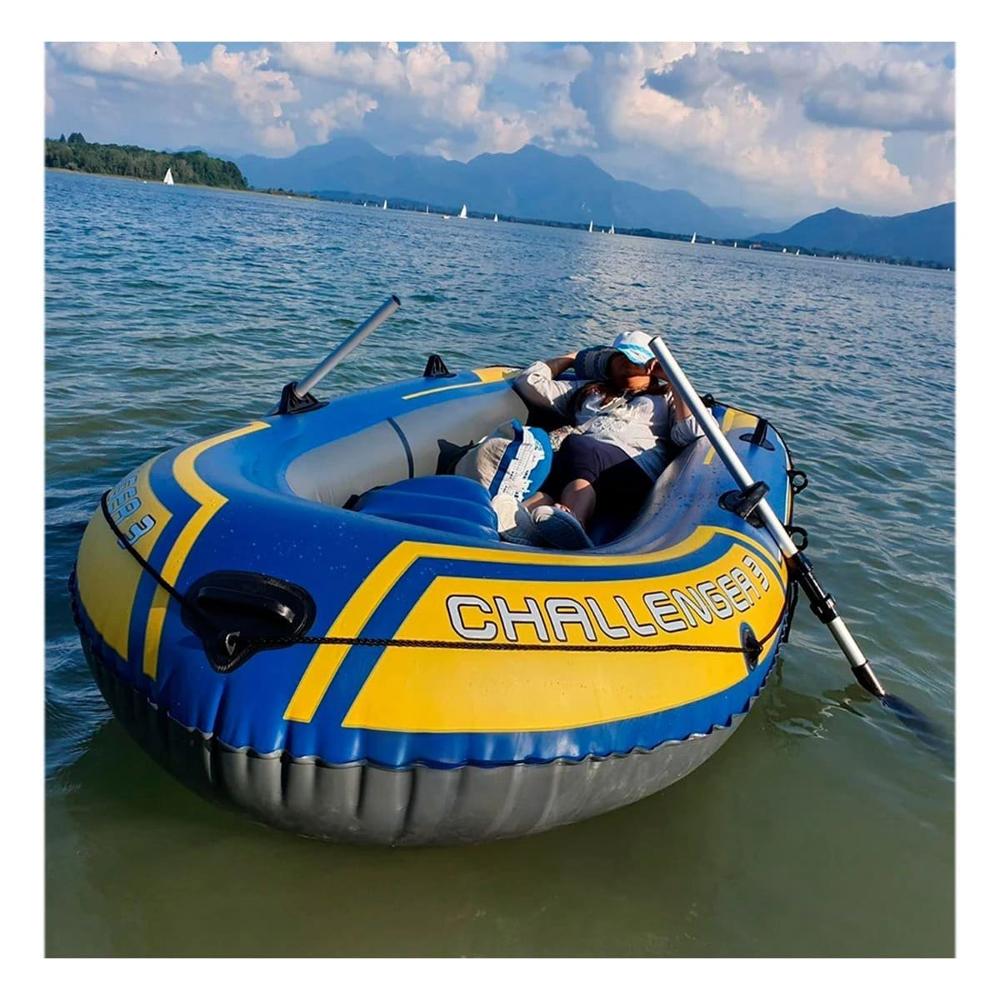 Barca Inflable Challenger 3 con Remos e Inflador para Piscina Playa o Lago Y+Post It