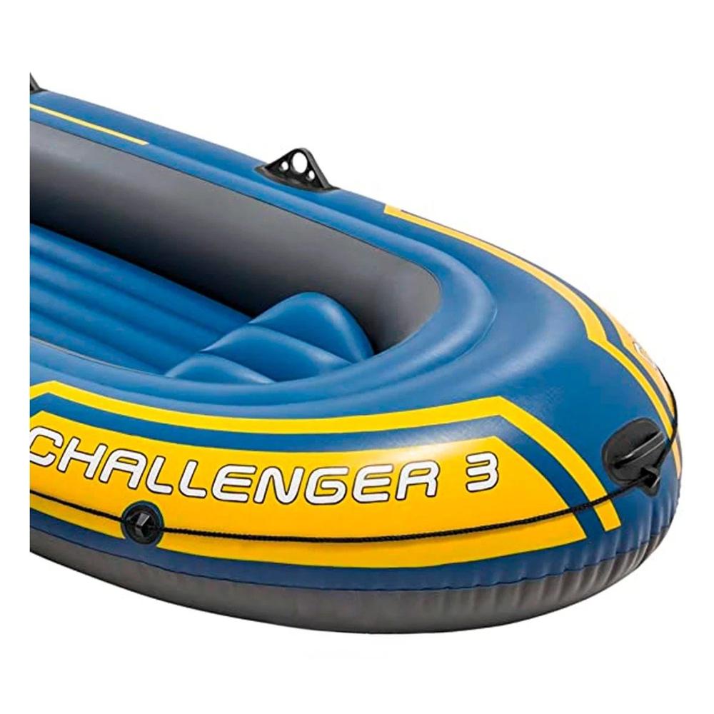 Embarcacion Inflable Challenger 3 con Remos e Inflador para Uso Recreativo Y+Regalo Sticker