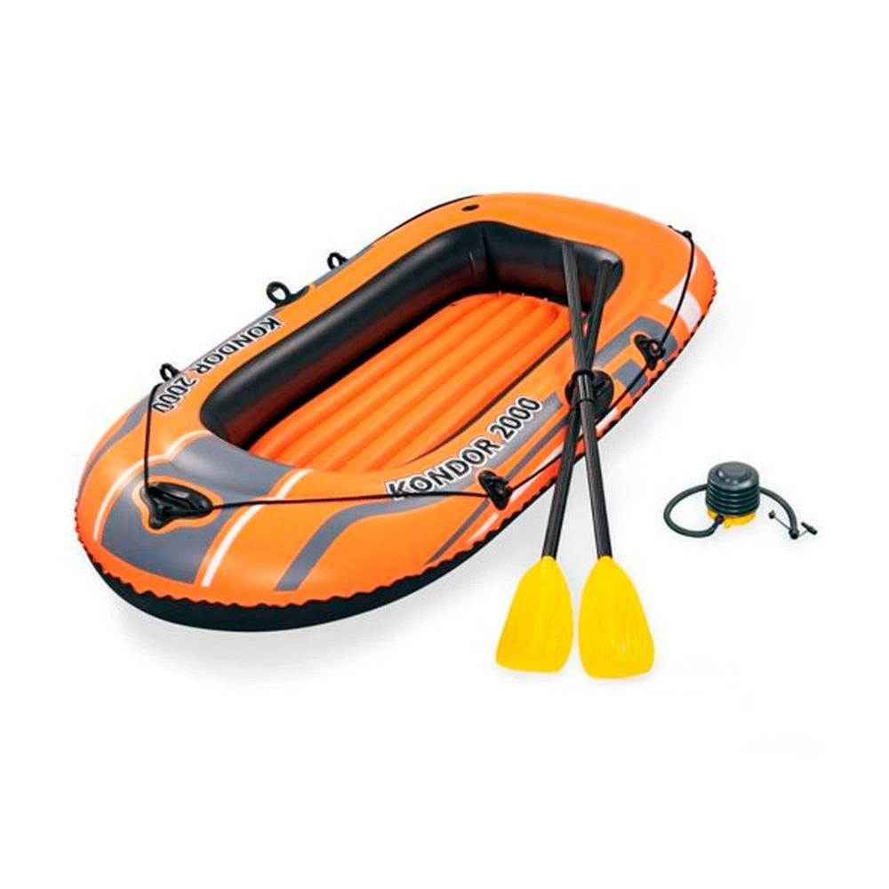Embarcacion Inflable Kondor 2000 para Juegos y Descanso en el Agua Y+Regalo Sticker