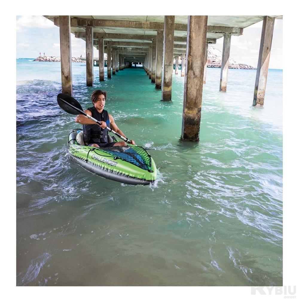 Balsa Kayak Inflable Challenger K1 para Diversion Acuatica Familiar Y+Papel Regalo