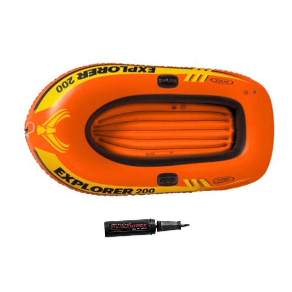 Embarcacion Inflable Explorer 200 con Remos e Inflador para Actividades Y+Regalo Sticker