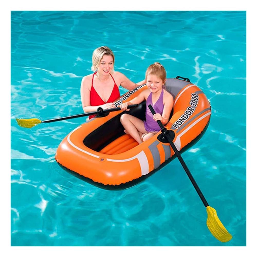 Balsa Inflable Kondor 1000 para Diversion Acuatica Familiar al Aire Libre Y+Papel Regalo