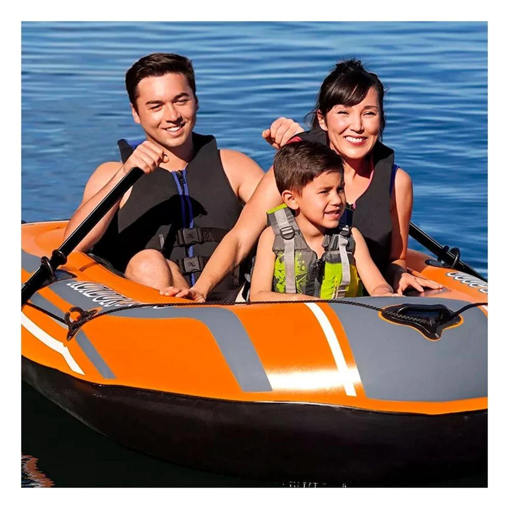 Barca Inflable Kondor 2000 para Uso Familiar en Piscinas y Playas Y+Post It