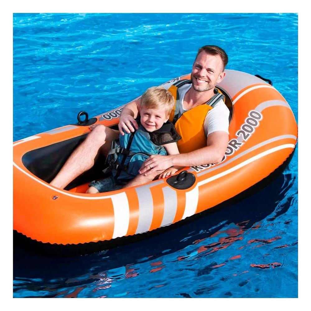 Bote Inflable Kondor 2000 para Paseos Recreativos en Piscina Playa y Lago