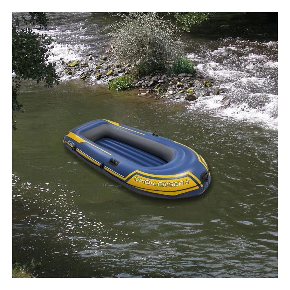 Balsa Inflable Challenger 2 con Remos y Inflador para Diversion en el Agua Y+Papel Regalo
