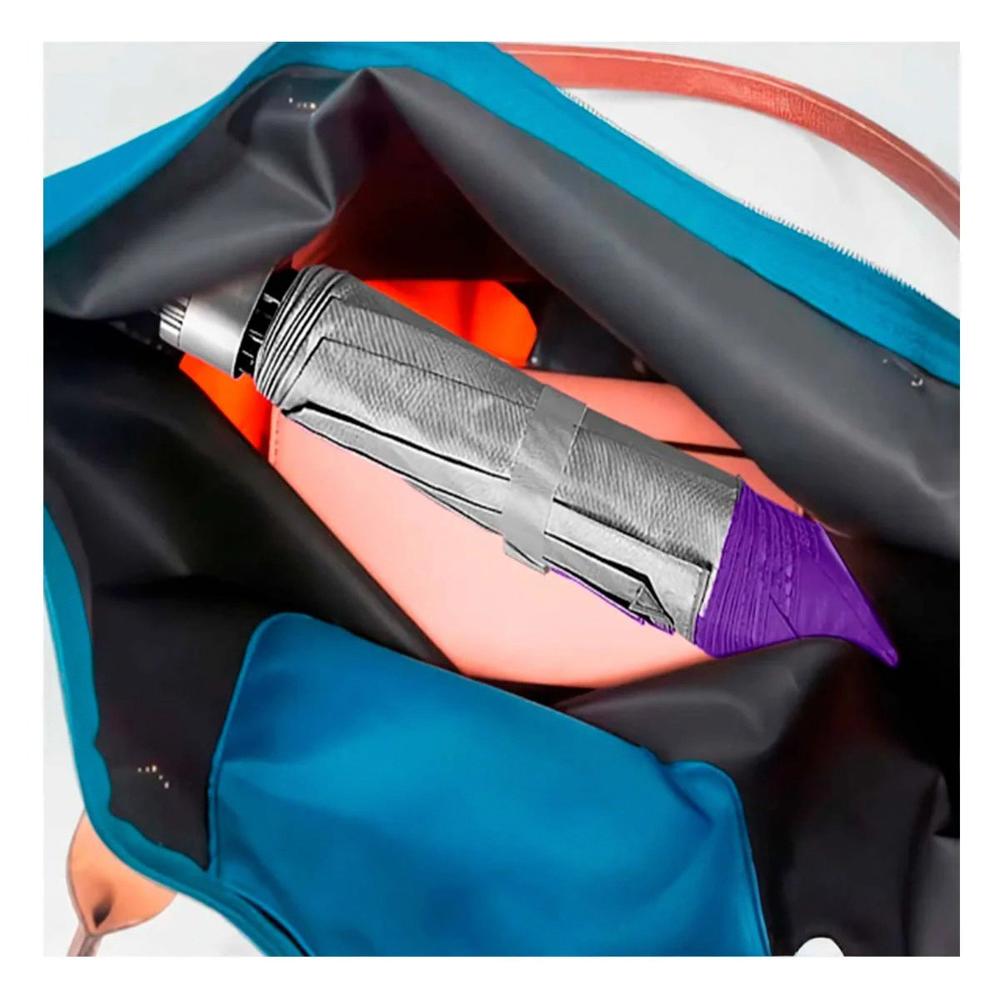 Sombrilla Plegable Portatil para Cartera Color Morado para Uso Diario Y+Post It