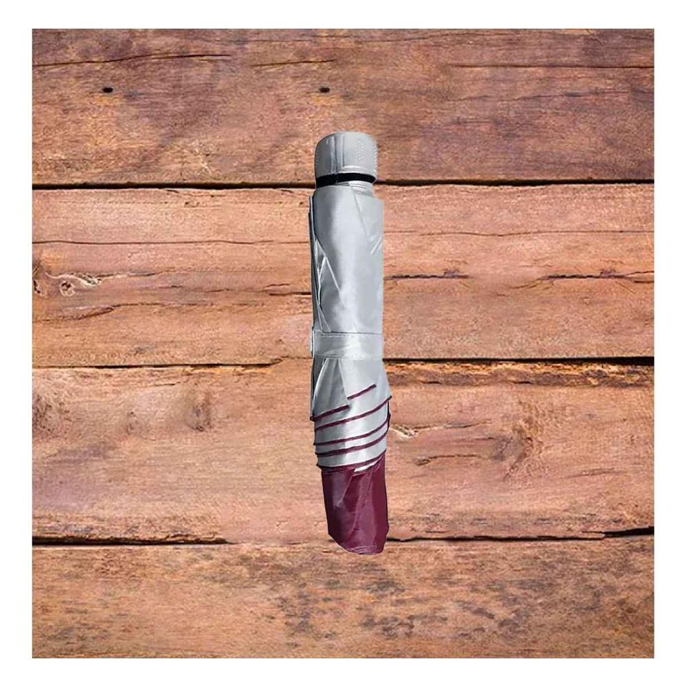 Sombrilla Plegable Portatil para Cartera o Bolsillo Color Rojo Uso Urbano Y+Papel Regalo