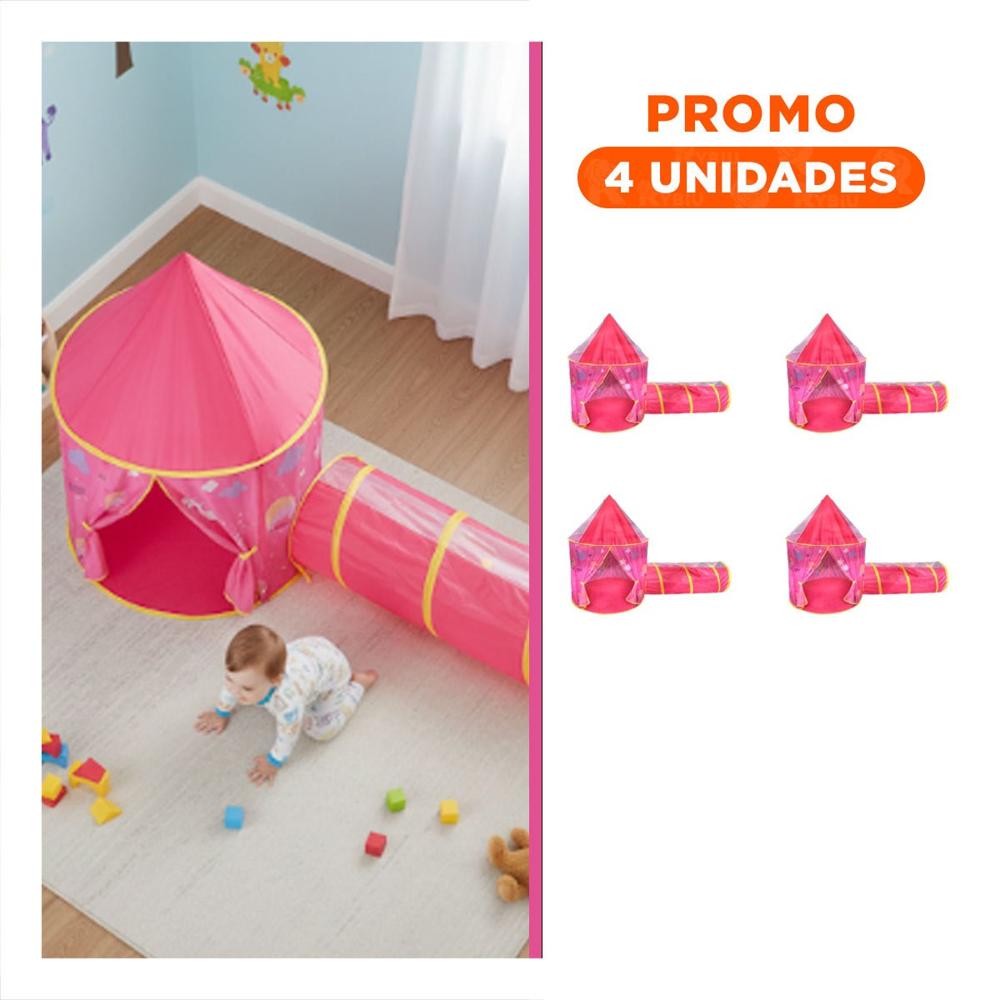 Pack4 Vivienda de Material Lavable Rosado para la Higiene de Casa
