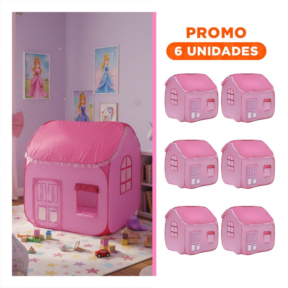 Pack6 Tienda de Ventanas de Malla Rosado 104 x 92 x 92 para Aire Fresco Y+Regalo Sticker