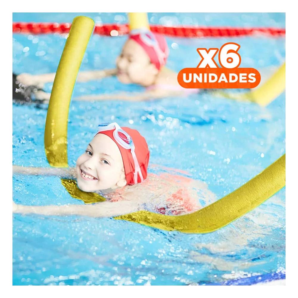 Pack6 Accesorio de Espuma Flotante para Nadar de 1,50 m Uso Recreativo
