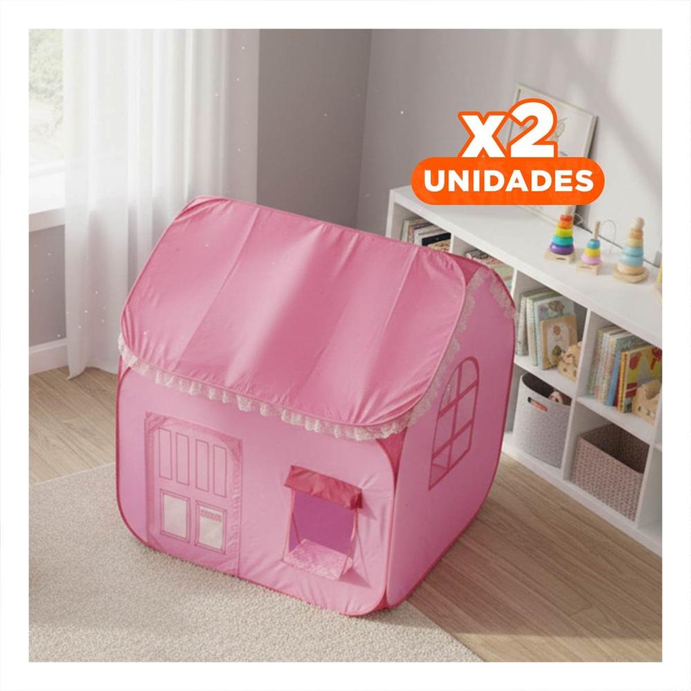 Pack2 Vivienda de Gran Estabilidad Rosado 104 x 92 x 92 para un Rincon Lindo Y+Regalo Sticker