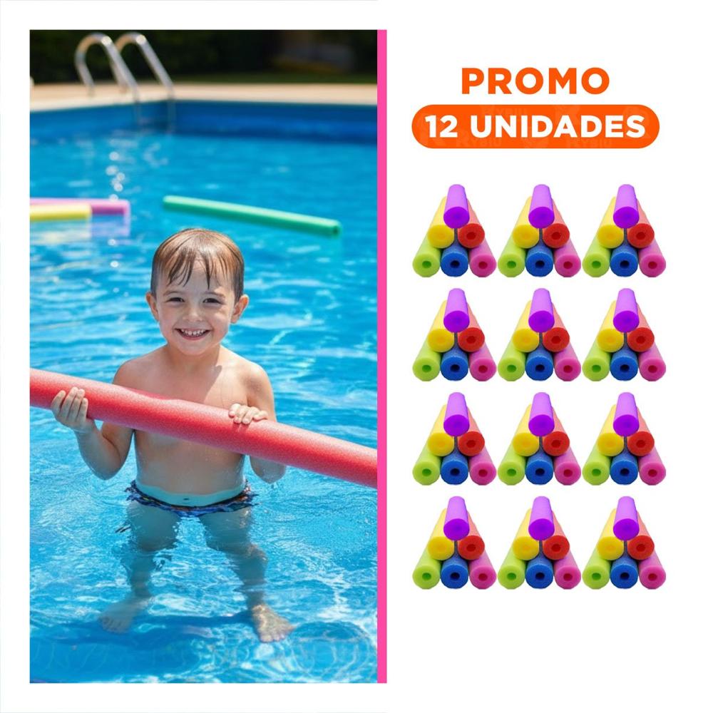 Pack12 Accesorio de Espuma Flotante para Nadar de 1,50 m para Juegos
