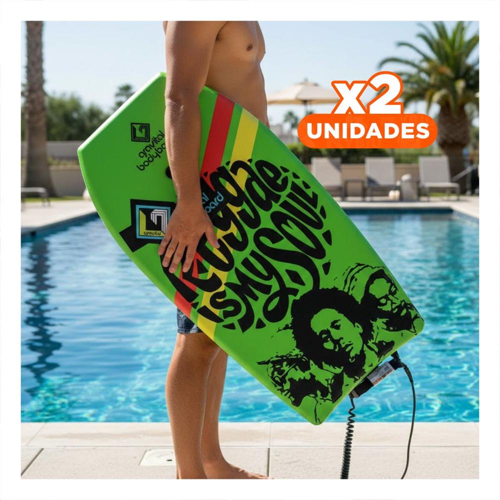 Pack2 Elemento Flotante 37 Pulgadas 93,5cm x 48,5cm x 5,5cm Verde Limon para Mar