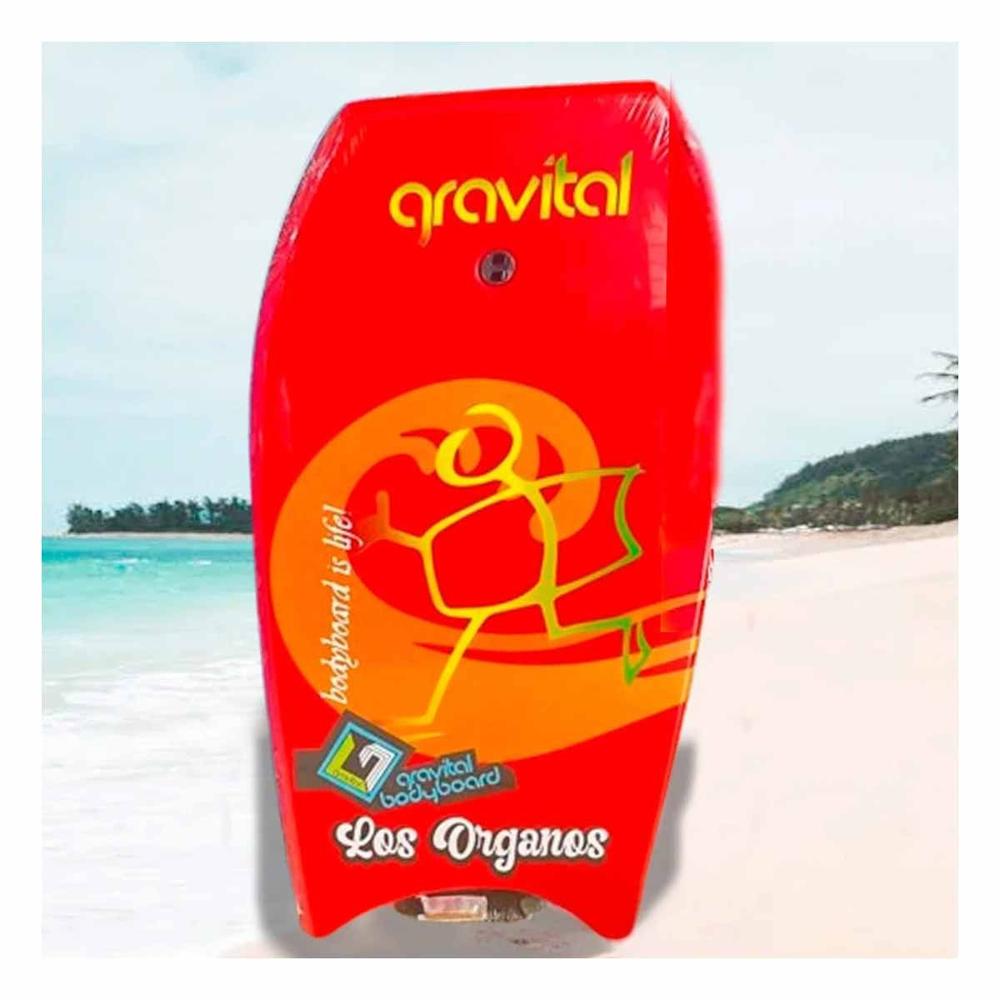 Tabla Bodyboard 42 Pulgadas Color Anarajando para Olas Uso Playa Y+Papel Regalo