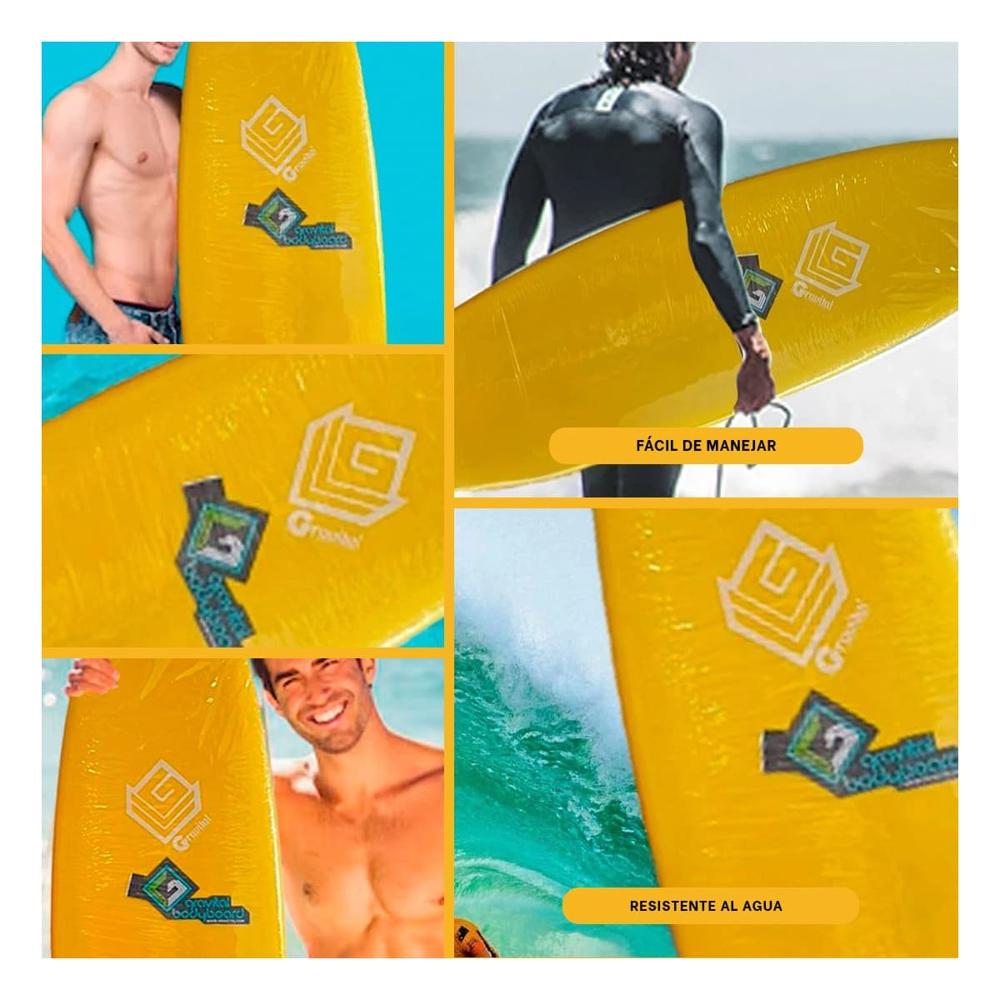 Equipo Funcional para Surf con Longboard Color Amarillo Y+Ligas Regalo