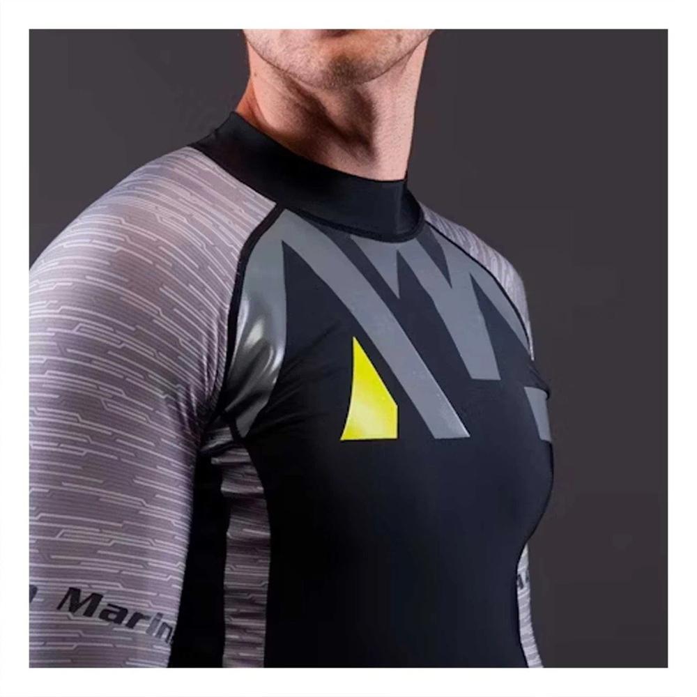 Camiseta Elastico Nailon Hombre Plomo Negro con Estilo Deportivo Talla L Y+Post It