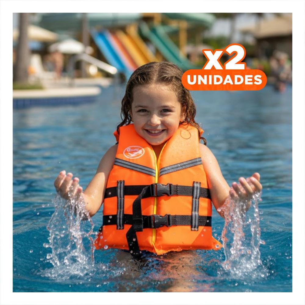 Pack2 Flotador Acuatico para Niño Color Anaranjado Comodo para Aprendizaje