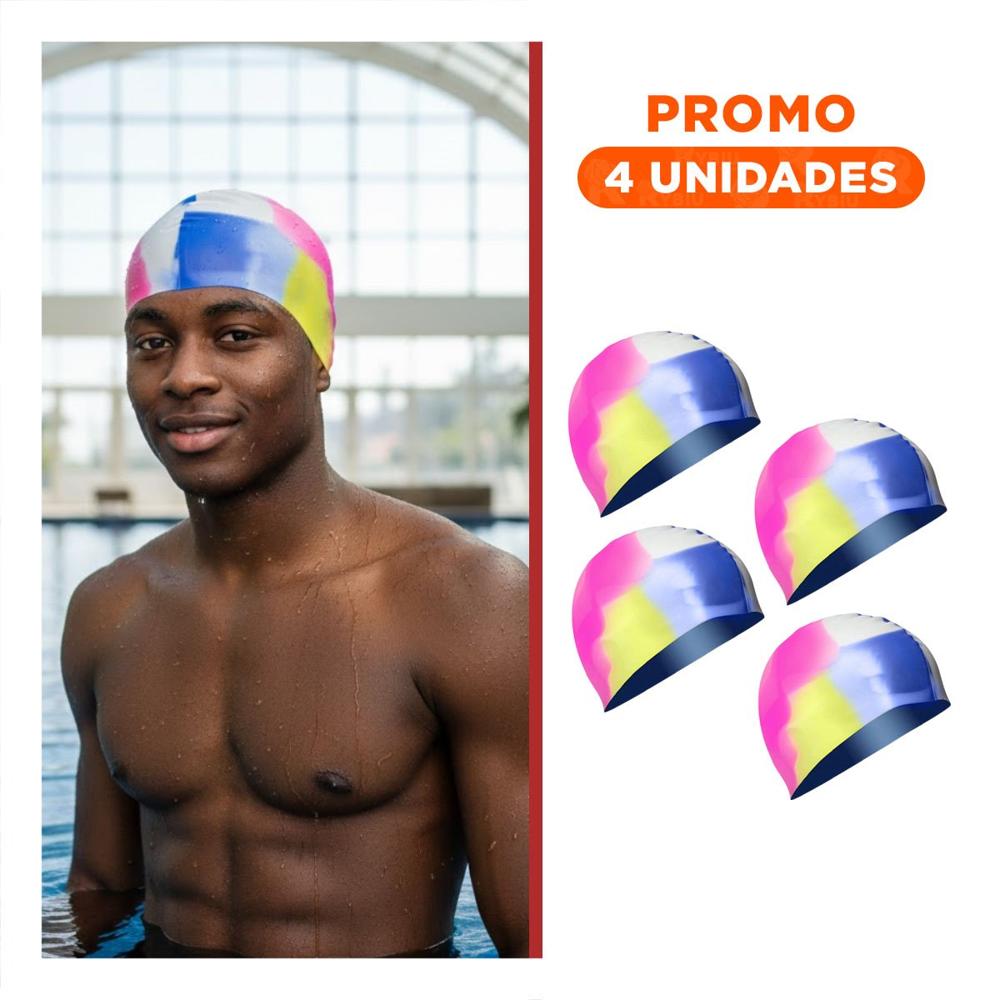 Pack4 Protector De Natacion Unisex Blanco Amarillo Fucsia Azul Flexible
