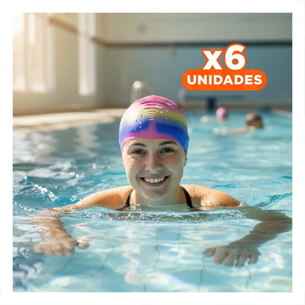 Pack6 Protector de Natacion Tricolor para Piscina Uso Diario Comodo