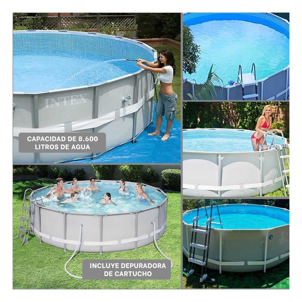 Zona de Agua Exterior con Diseno Circular y Altura Confortable Y+Ligas Regalo