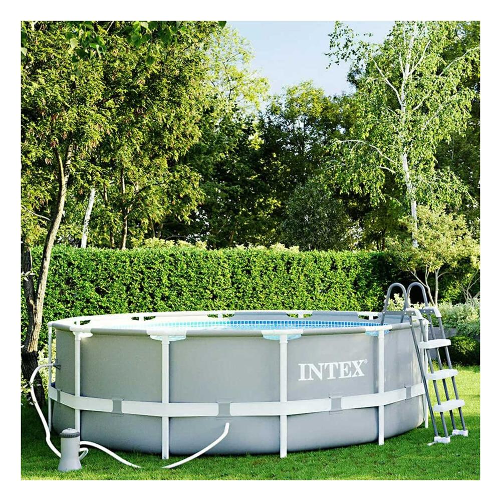 Piscina Redonda de Gran Diametro con Sistema de Filtrado para Exterior